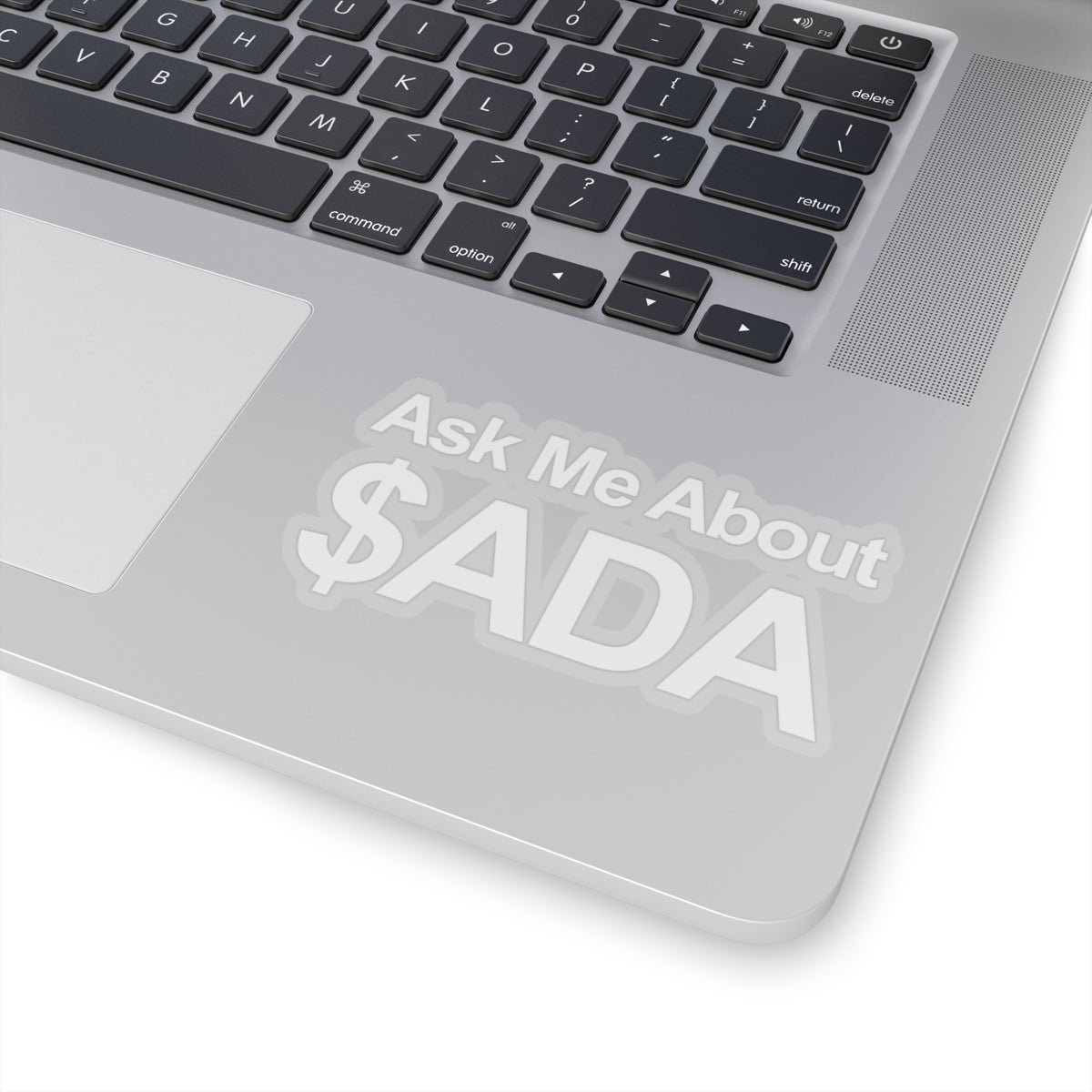 Ask Me About $ADA Sticker - Transparent