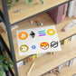 Crypto Logo Sticker High Market Cap Collection $BTC $ETH $SOL $BNB $DOGE $ADA $SHIB $XLM