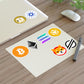 Crypto Logo Sticker High Market Cap Collection $BTC $ETH $SOL $BNB $DOGE $ADA $SHIB $XLM