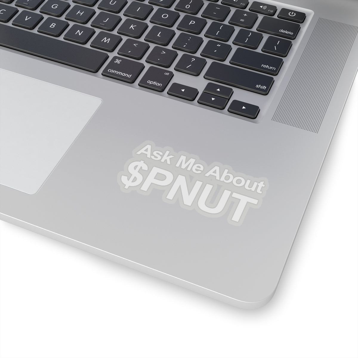 Ask Me About $PNUT Sticker - Transparent